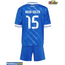 Real Madrid Arda Guler #15 3rd trikot Kinder 2025-26 Kurzarm (+ Kurze Hosen)